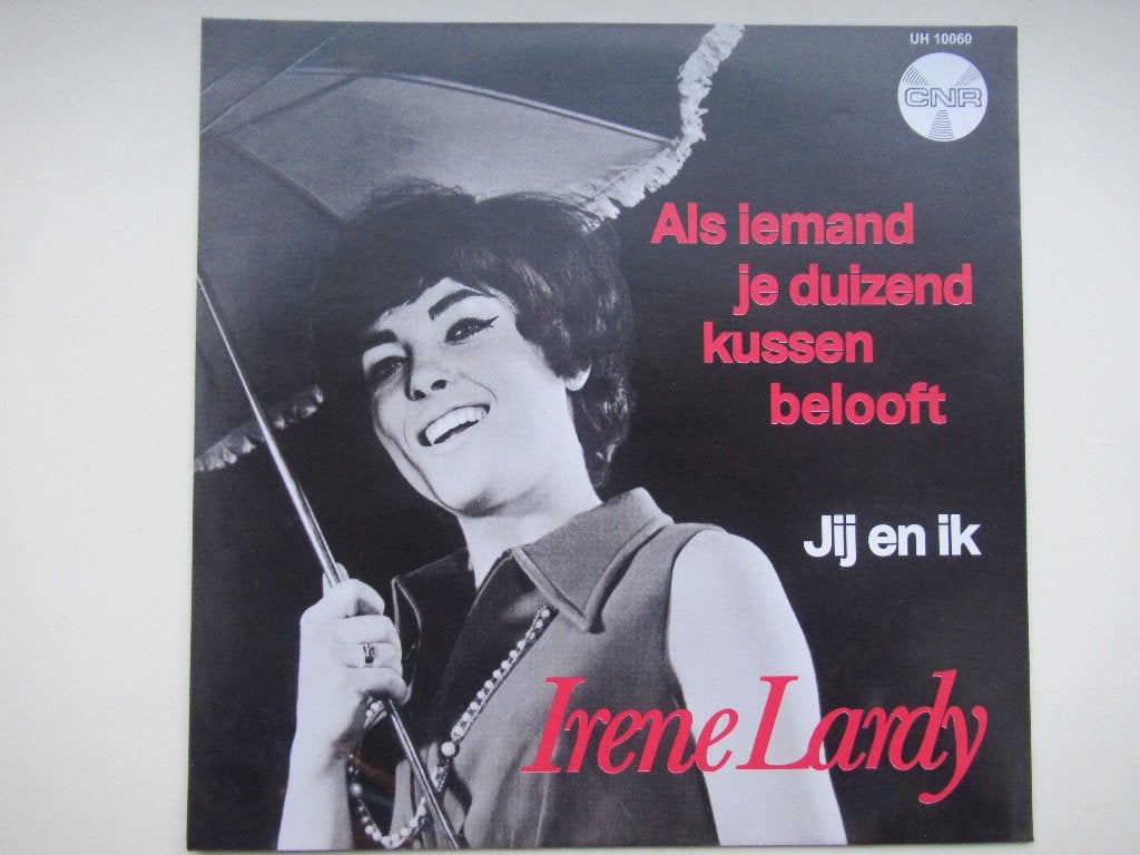 IRENE LARDY # ALS IEMAND JE DUIZEND KUSSEN BELOOFT/JIJ EN IK, 7 inch, Ophalen of Verzenden, Fotohoes, Levenslied of Smartlap