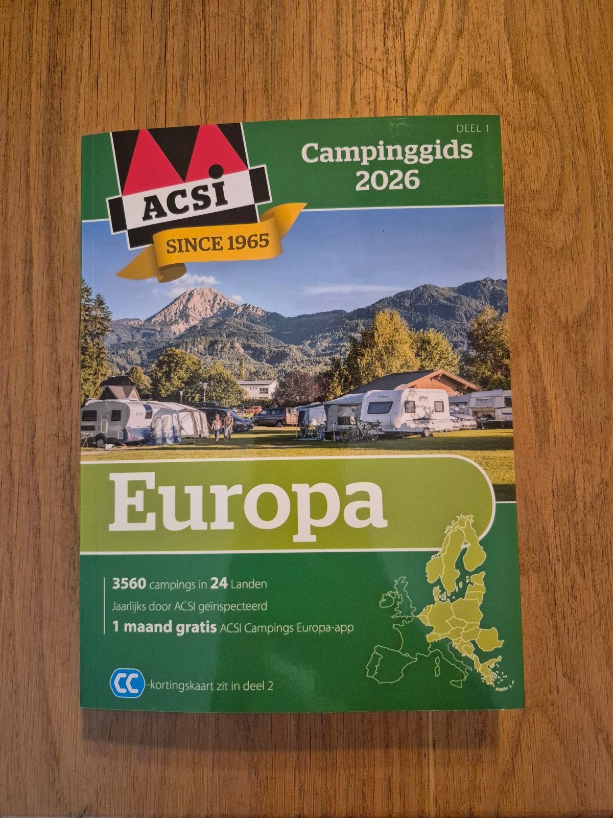 ACSI Campinggids Europa 2026 Deel 1, Ophalen of Verzenden, Nieuw, Europa, Campinggids