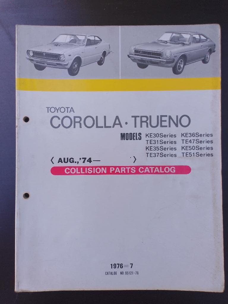 Toyota Corolla - Trueno 1974 dealer Onderdelen catalogus, Boeken, Auto's | Boeken, Ophalen of Verzenden, Gelezen, Toyota