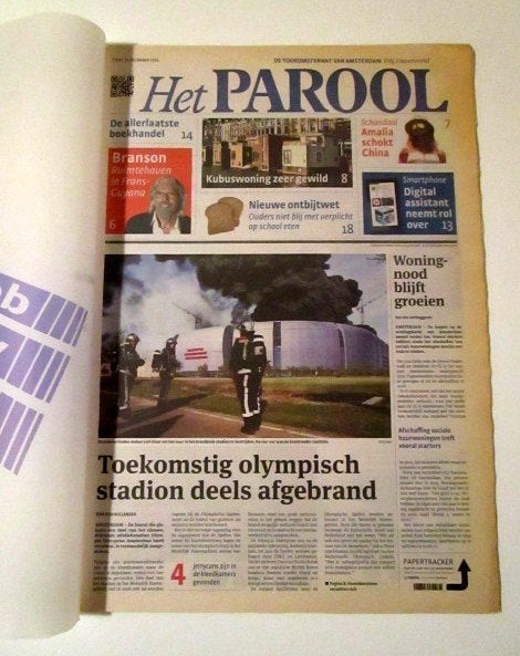 Het Parool Toekomstkrant - 31 december 2021., Verzenden, Zo goed als nieuw