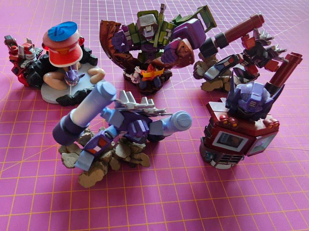 Set van 5 Transformers minifiguren - Diverse karakters, Overige generaties, Ophalen of Verzenden, Gebruikt, Overige rassen