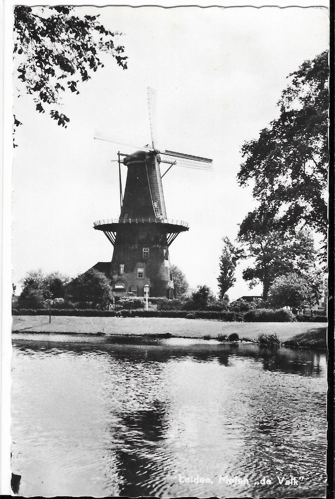 Leiden, Molen De Valk, stellingmolen, Verzenden, 1960 tot 1980, Ongelopen, Zuid-Holland