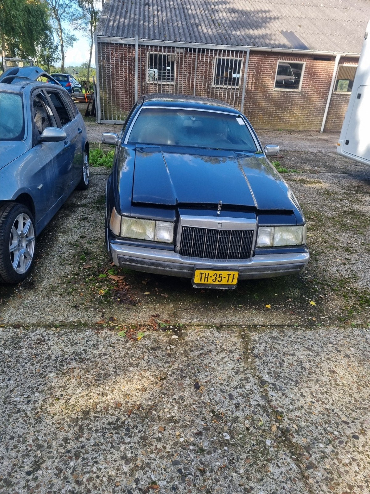 Lincoln Continental 5.0 Mark VII LSC AUT 1988 Grijs, Achterwielaandrijving, 8 cilinders, 1671 kg, Origineel Nederlands