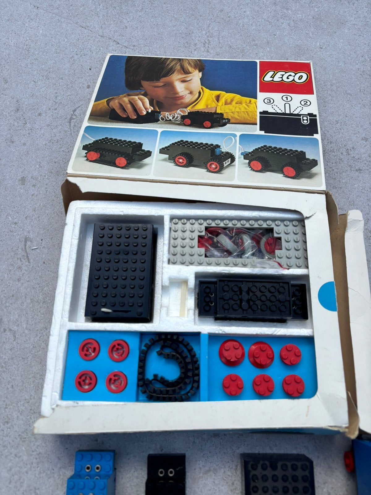 Lego set nr.107 met 4,5 volt motor 1976, Gebruikt, Overige thema's, Verzenden, Lego