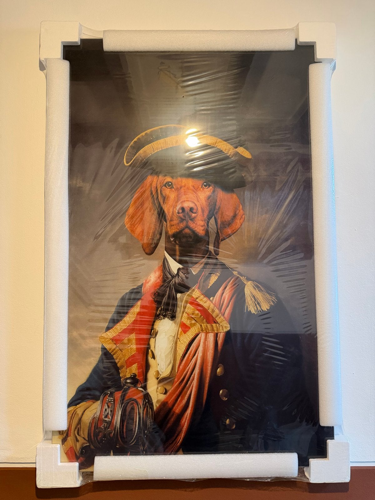 Home Bound by Sky - Ingelijste Hond in Uniform, Ophalen of Verzenden