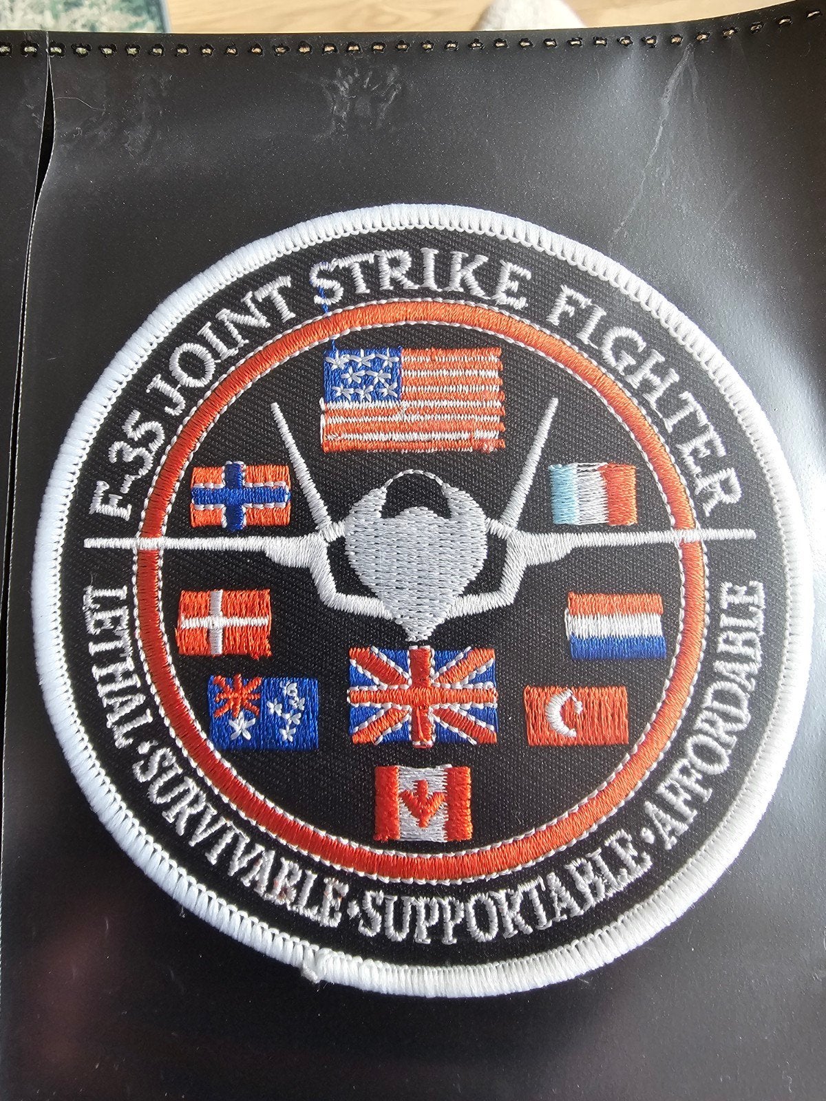JSF patch, Ophalen of Verzenden, Zo goed als nieuw, Patch, Badge of Embleem