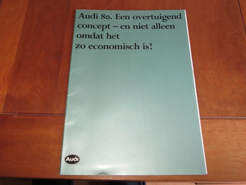 Folder Audi 80, ook 5-cil 80 CD 1981, Ophalen of Verzenden, Zo goed als nieuw, Audi, Audi