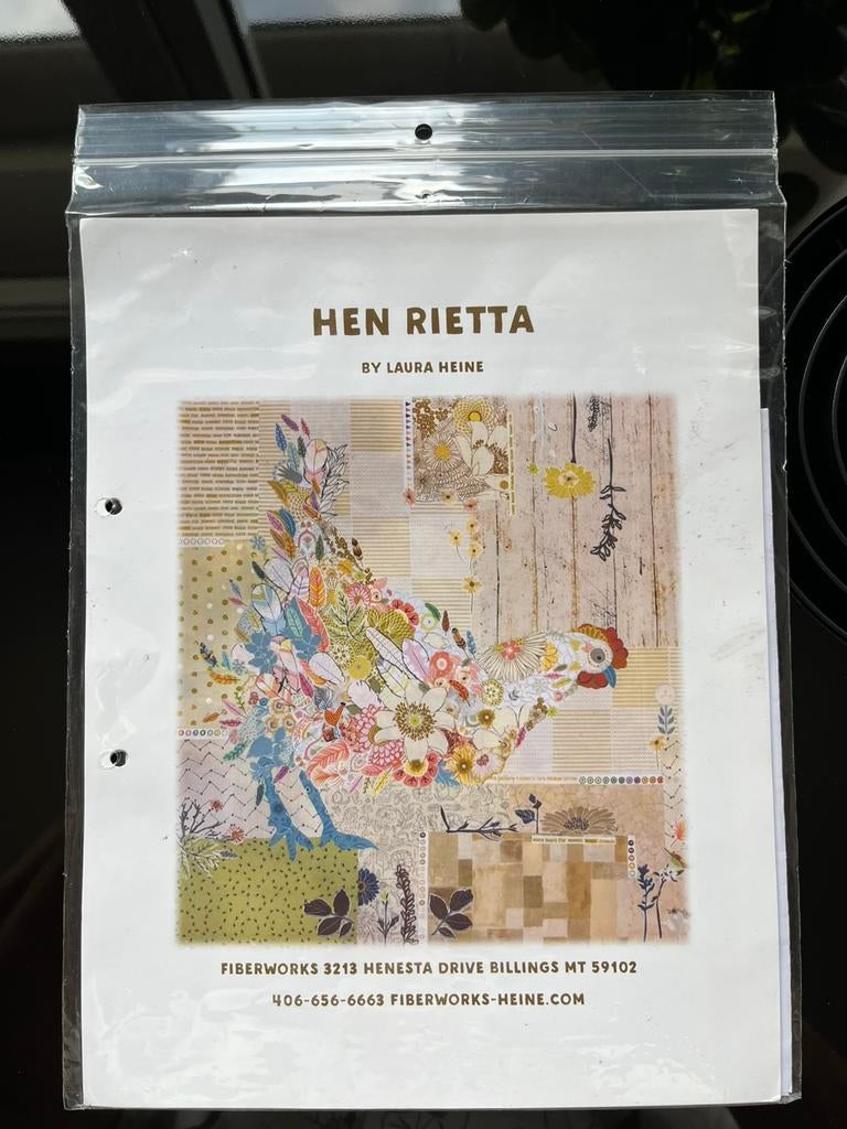 Quiltpatroon van kip Hen Rietta, Ophalen of Verzenden, Zo goed als nieuw