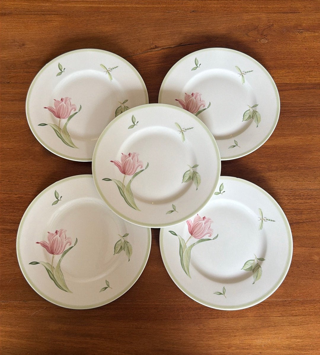 5 Villeroy & Boch Florea ontbijtborden, Villeroy & Boch, Ophalen of Verzenden, Bord(en), Overige stijlen