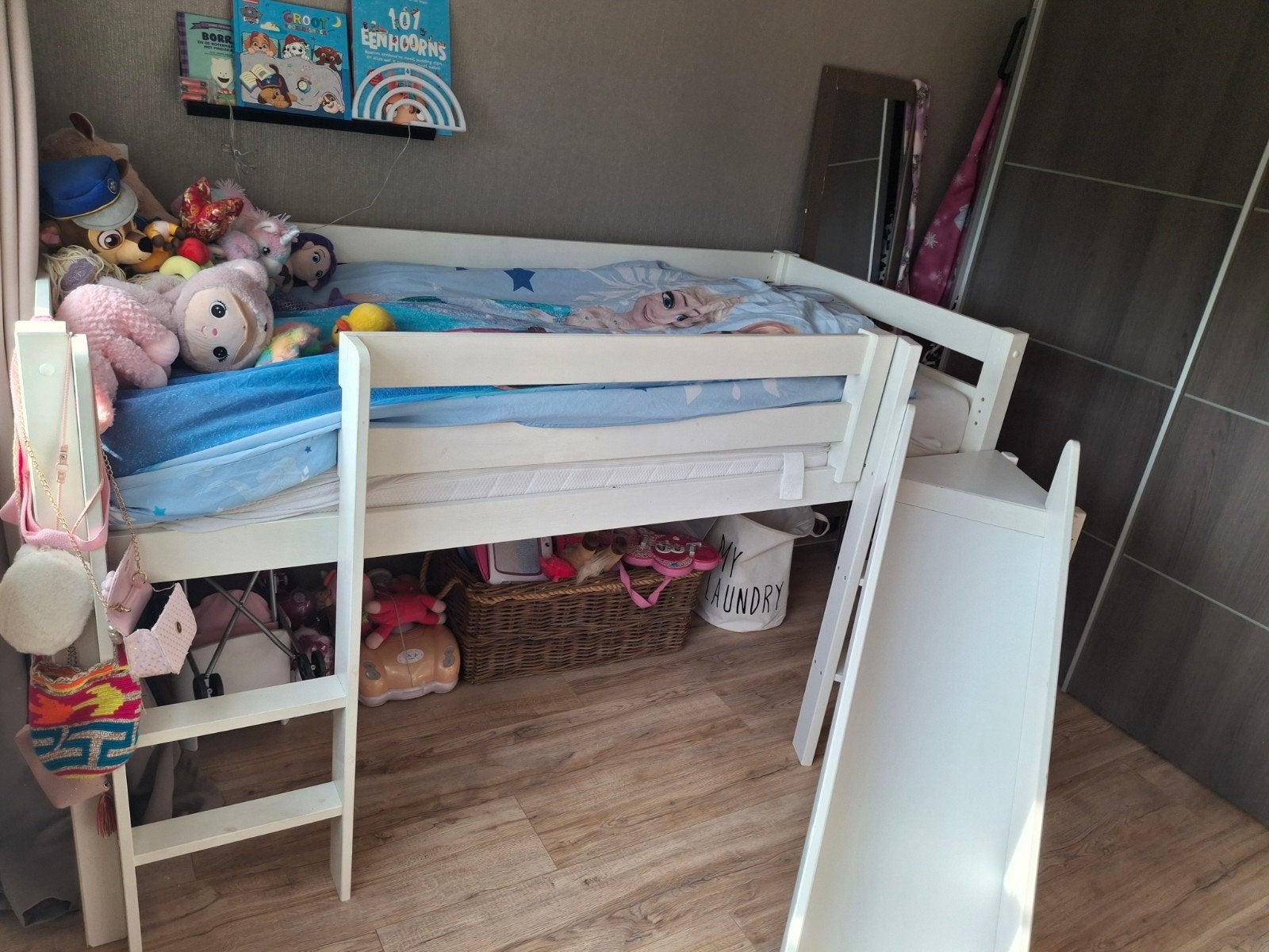 Hoogslaper met glijbaan en evt. matras, Ophalen, Gebruikt