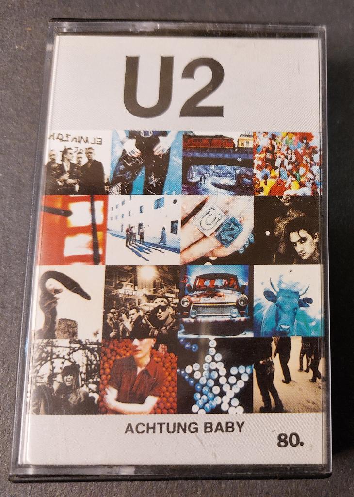 U2 CASSETTE Indonesie Achtung Baby Zeldzaam, Gebruikt, Verzenden, 1 bandje, Voorbespeeld
