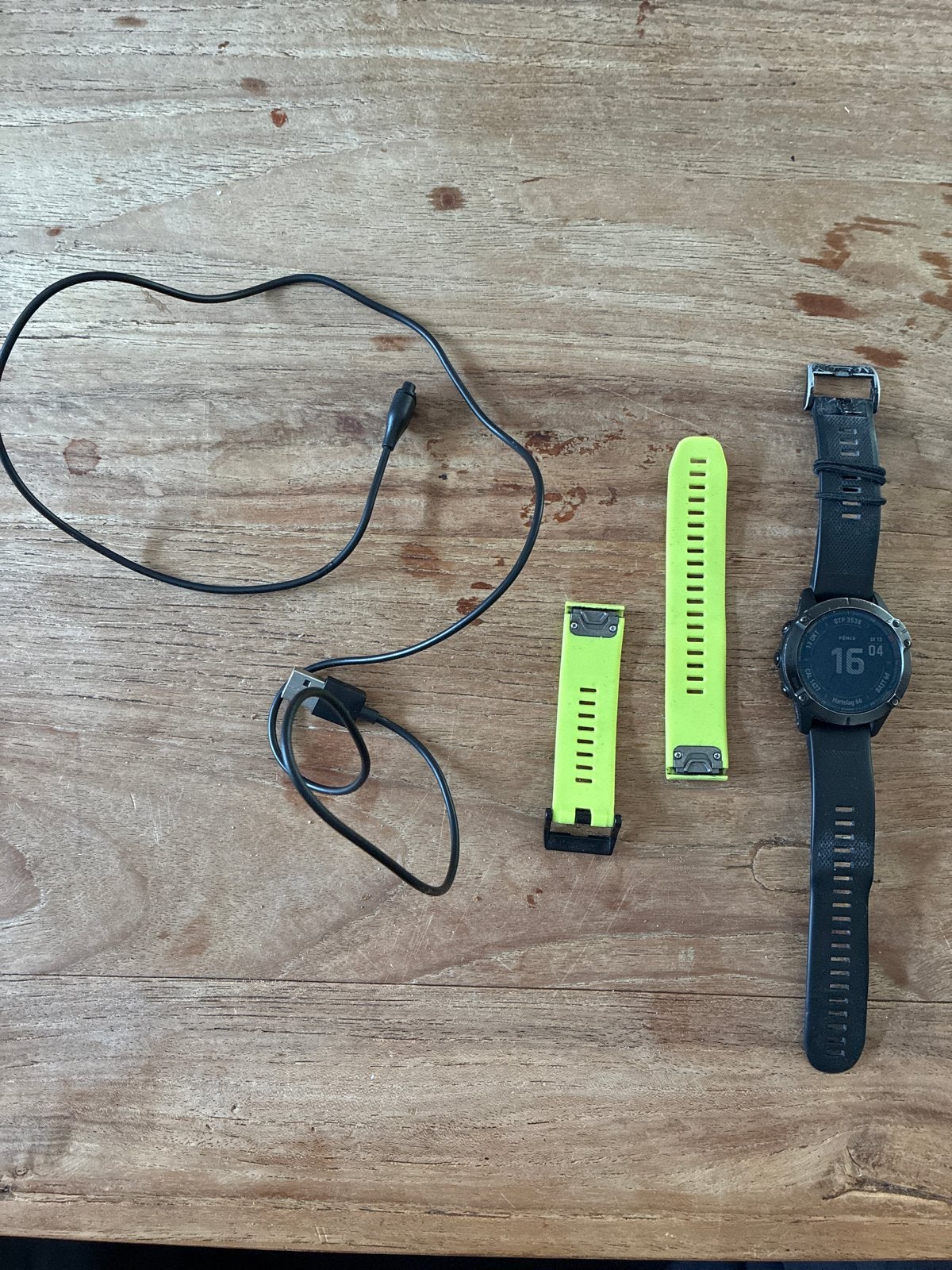 Garmin Fenix 6 Pro - Inclusief Oplader en Extra Bandje, Sieraden, Tassen en Uiterlijk, Ophalen of Verzenden, Waterdicht, Afstand