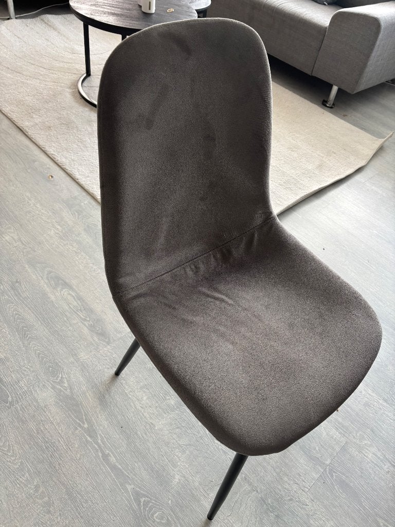 Eetkamerstoelen, Ophalen, Gebruikt, Grijs, Vier