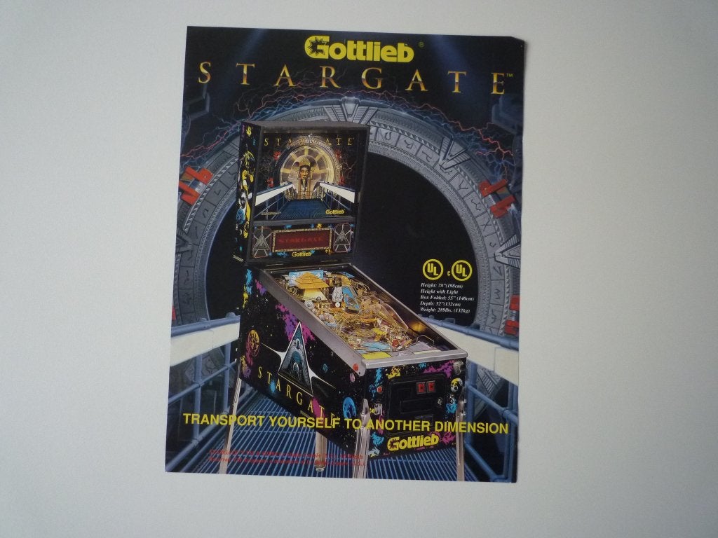 PinBall Flyer Star Gate 1995 new, Verzamelen, Ophalen of Verzenden, Nieuw