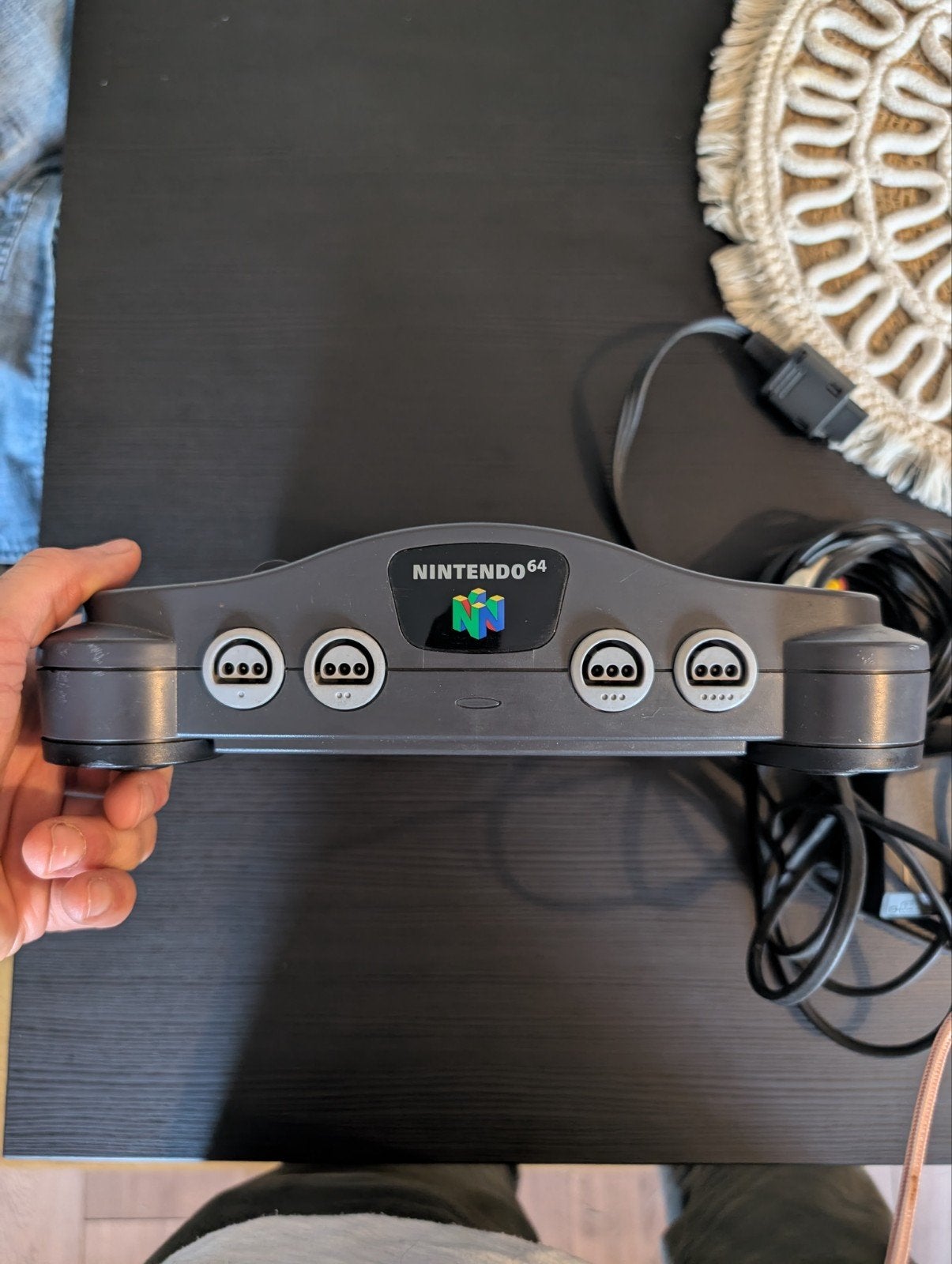 Nintendo 64 Console met Kabels- Grijs (Zonder Controller), Spelcomputers en Games, Spelcomputers | Nintendo 64, Ophalen of Verzenden