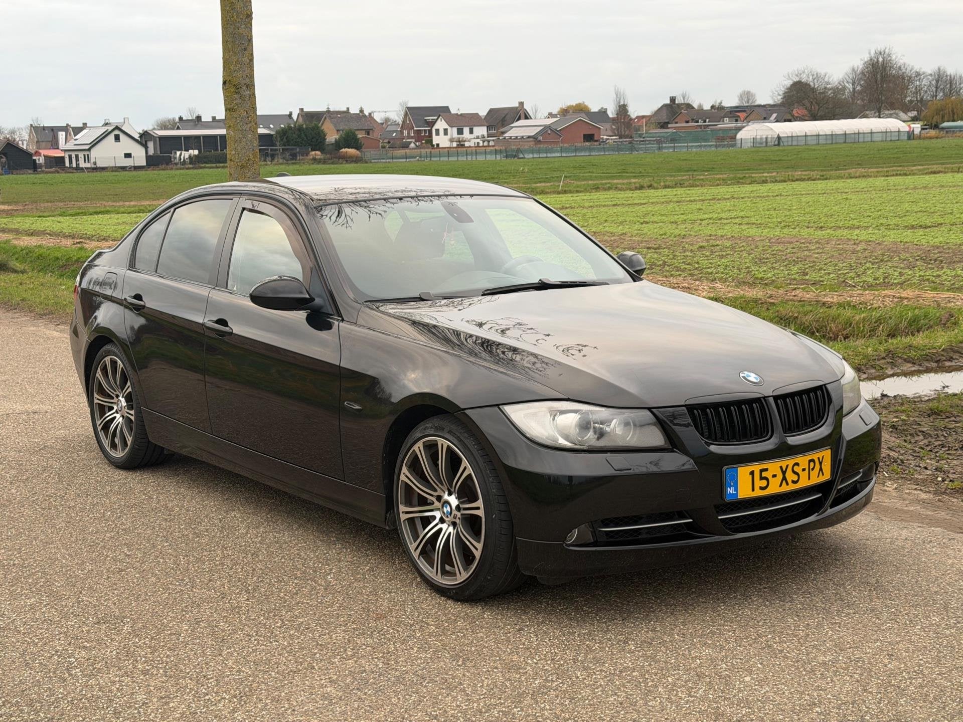 BMW 3-serie 335xi Business Line APK 11-2026 Airco NAP, Auto's, BMW, Automatische klimaatregeling, Stof, Zwart, Zwart