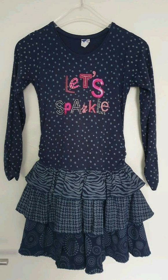 Persival jurk, met 'Let's Sparkle' maat 140-146, Kinderen en Baby's, Kinderkleding | Maat 140, Persival, Meisje, Ophalen of Verzenden