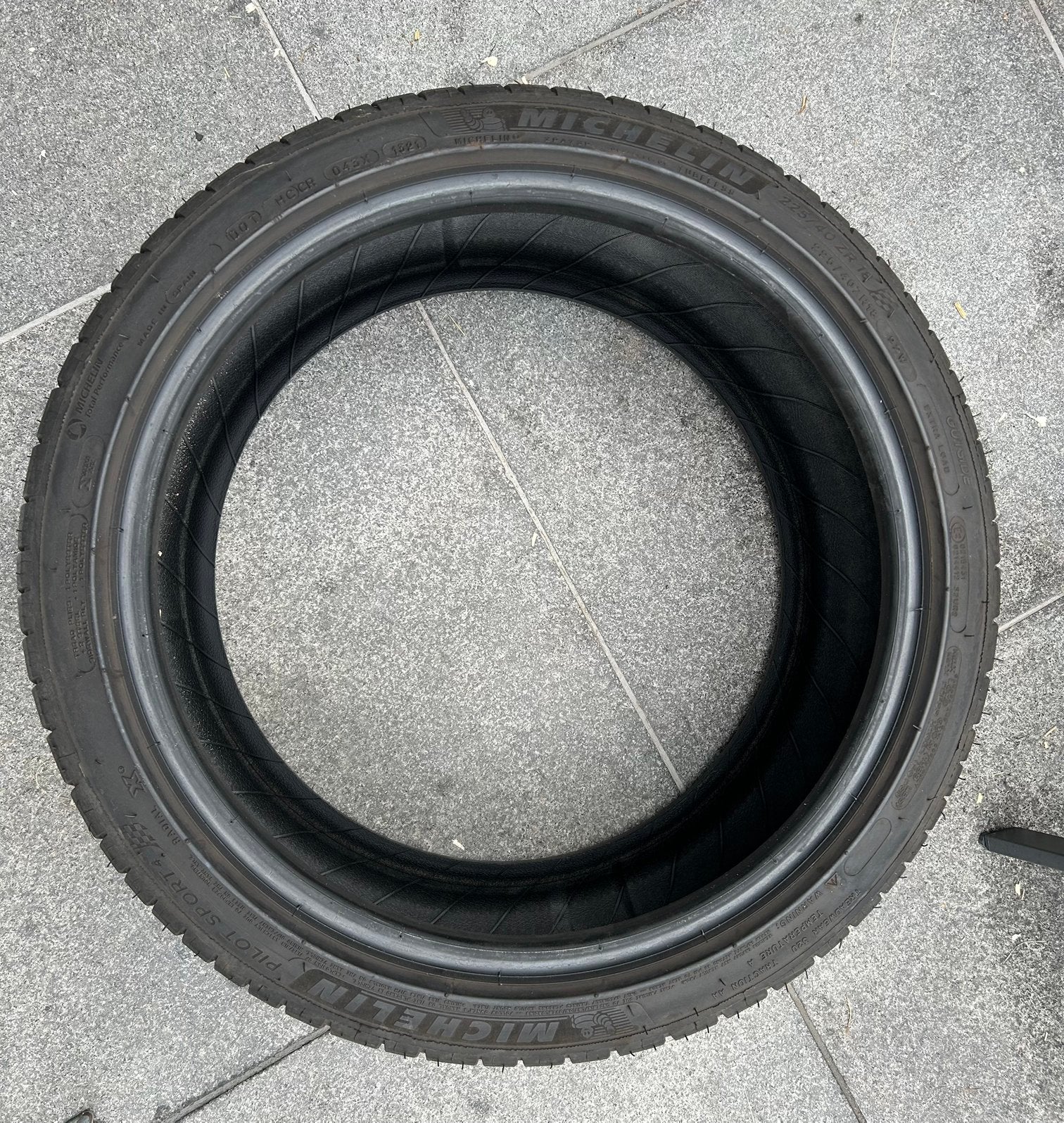 5mm Michelin 225-40-18 pilotsport 4, Ophalen, Gebruikt
