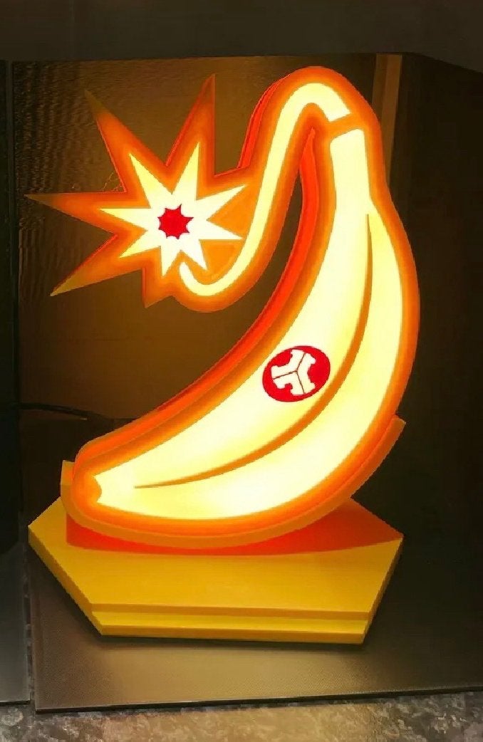 Defqon.1 Banana LED Lamp - Uniek Festival Item, Overige merken, Kunststof, Verzenden, Geel