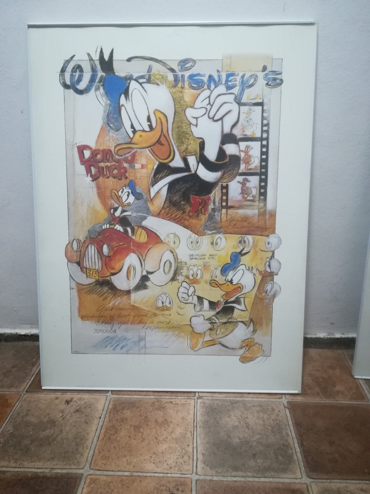 2 stuks Disney Joadoor 1990's, Personages en Fantasiefiguren, Origineel, Ophalen of Verzenden, Lithografie