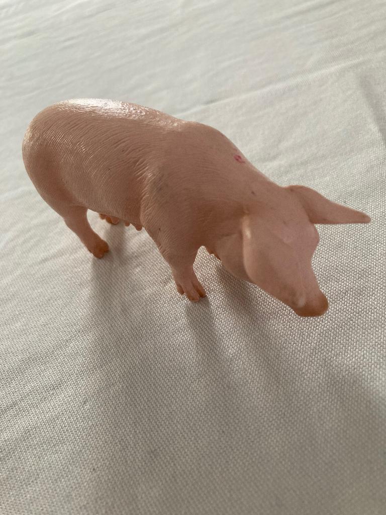 Schleich zeug , varken vintage, Ophalen of Verzenden, Zo goed als nieuw, Boerderijdier, Beeldje of Figuurtje