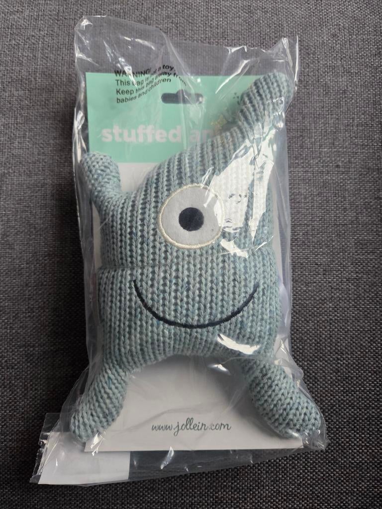 Jollein Confetti Monster Knuffel Blauw Nieuw, Ophalen of Verzenden, Nieuw, Blauw, Met label