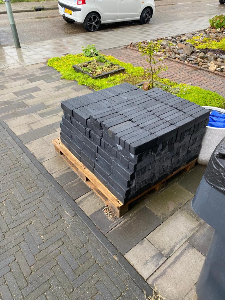 5,6 m2 antraciete waaltjes, Ophalen, Klinkers, Nieuw, 5 tot 10 m²