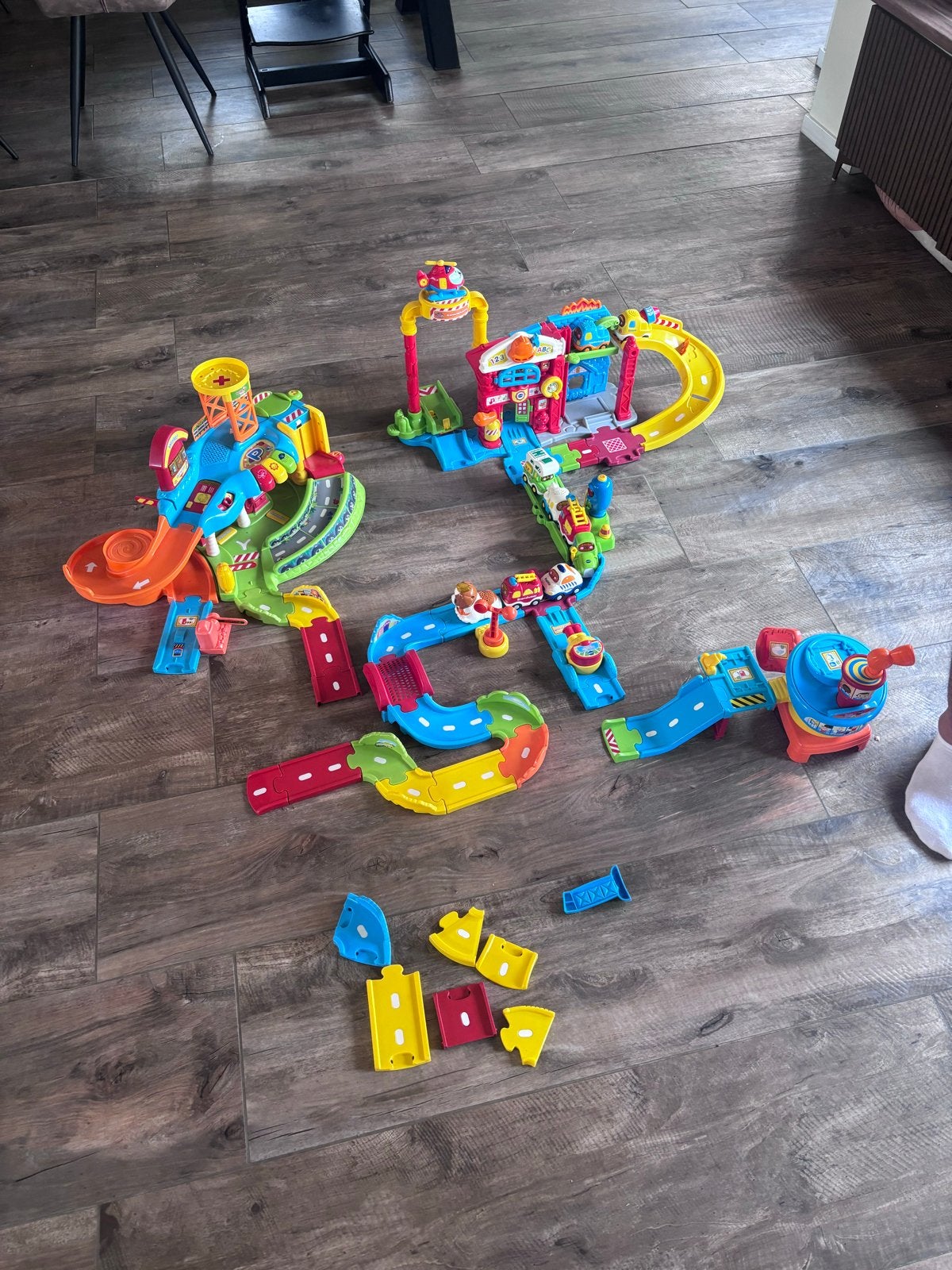 VTech Toet Toet Auto's Garage en Brandweerkazerne Set, Ophalen, Gebruikt