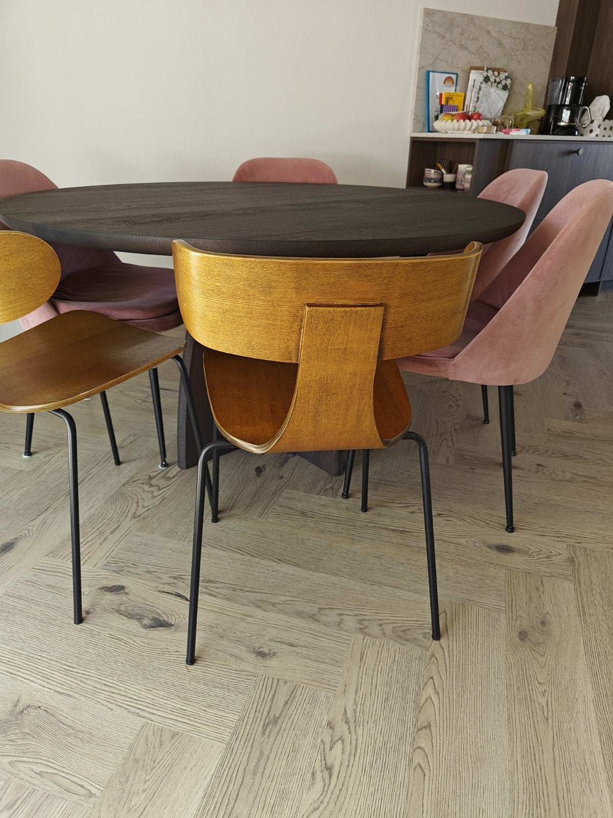 BePureHome eetkamer stoel 2x, Huis en Inrichting, Tafels | Eettafels, 50 tot 100 cm, Rond, Tot twee personen, 50 tot 100 cm