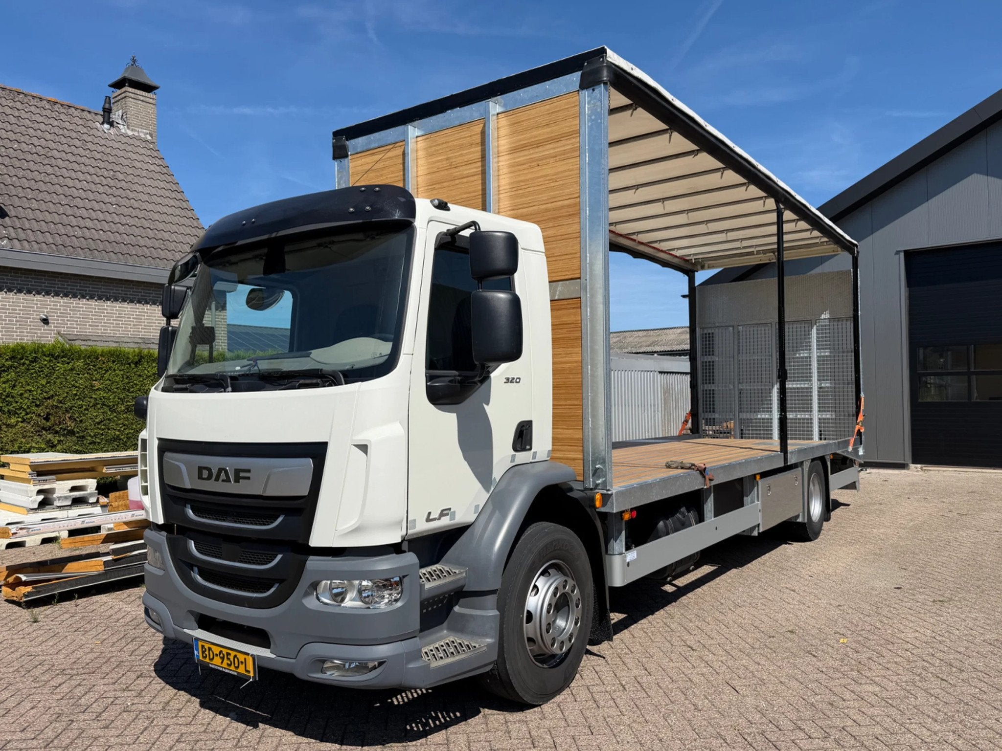 DAF DAF LF320.19 LF320.19 EURO6. 2021 OPRIJWAGEN met Schuifz, Auto's, Gebruikt, Euro 6, 7860 kg, 320 pk