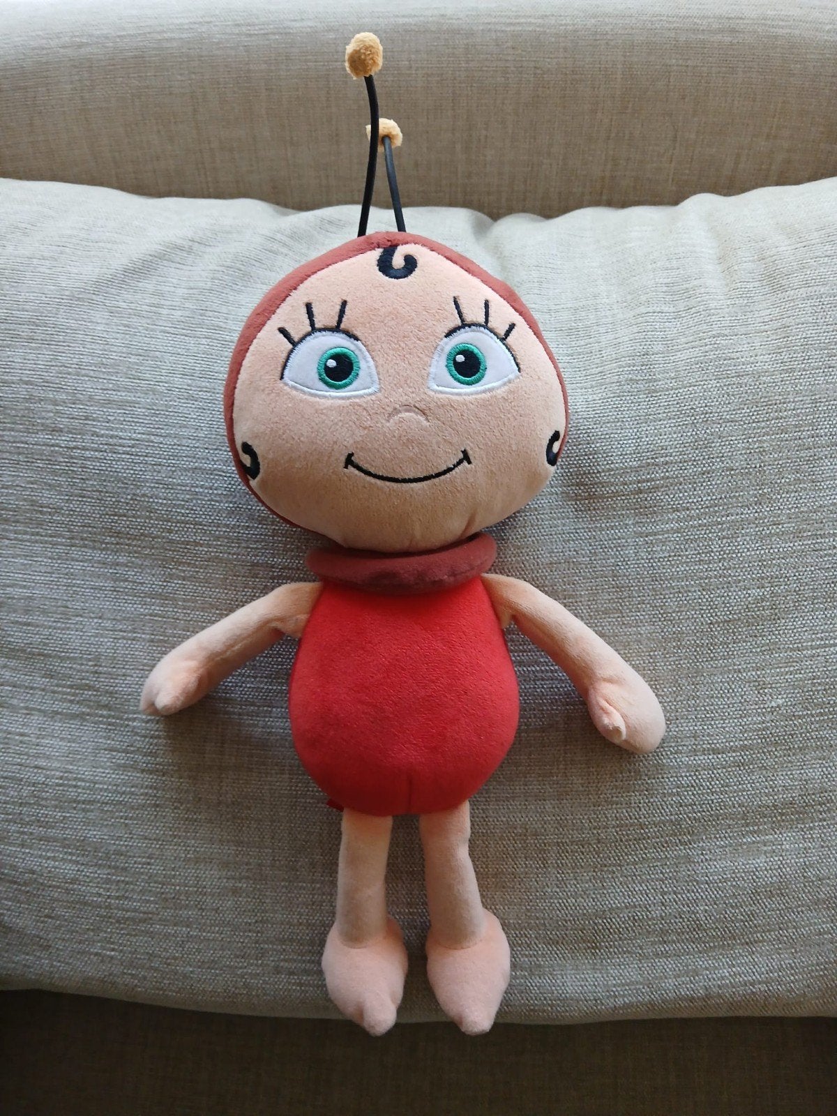 Maya de bij Lara Lieveheersbeestje knuffel., Ophalen of Verzenden, Zo goed als nieuw, Overige typen, Middelgroot (20 tot 80 cm)