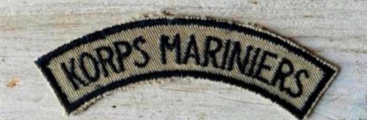 Korps Mariniers Embleem Straatnaam, Verzenden, Marine, Nederland, Embleem of Badge