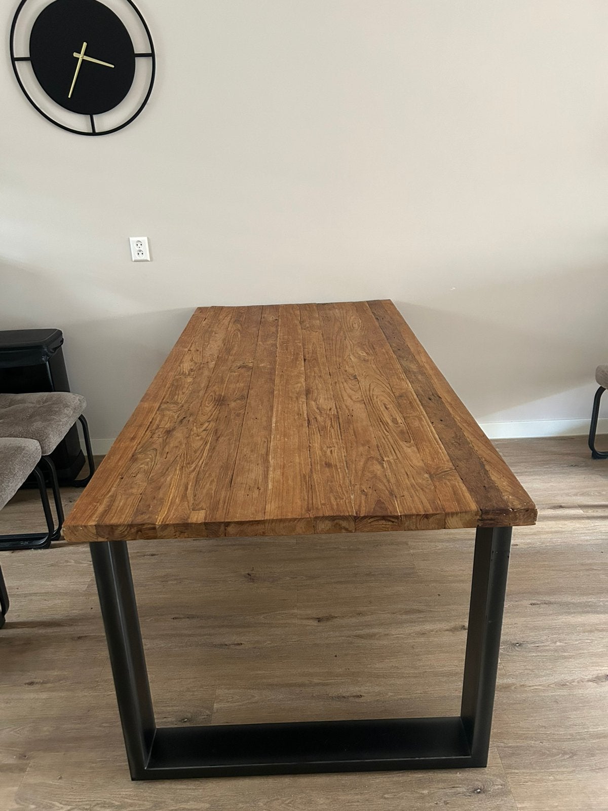 Eettafel van teakhout, Ophalen, Gebruikt, Teakhout, 50 tot 100 cm