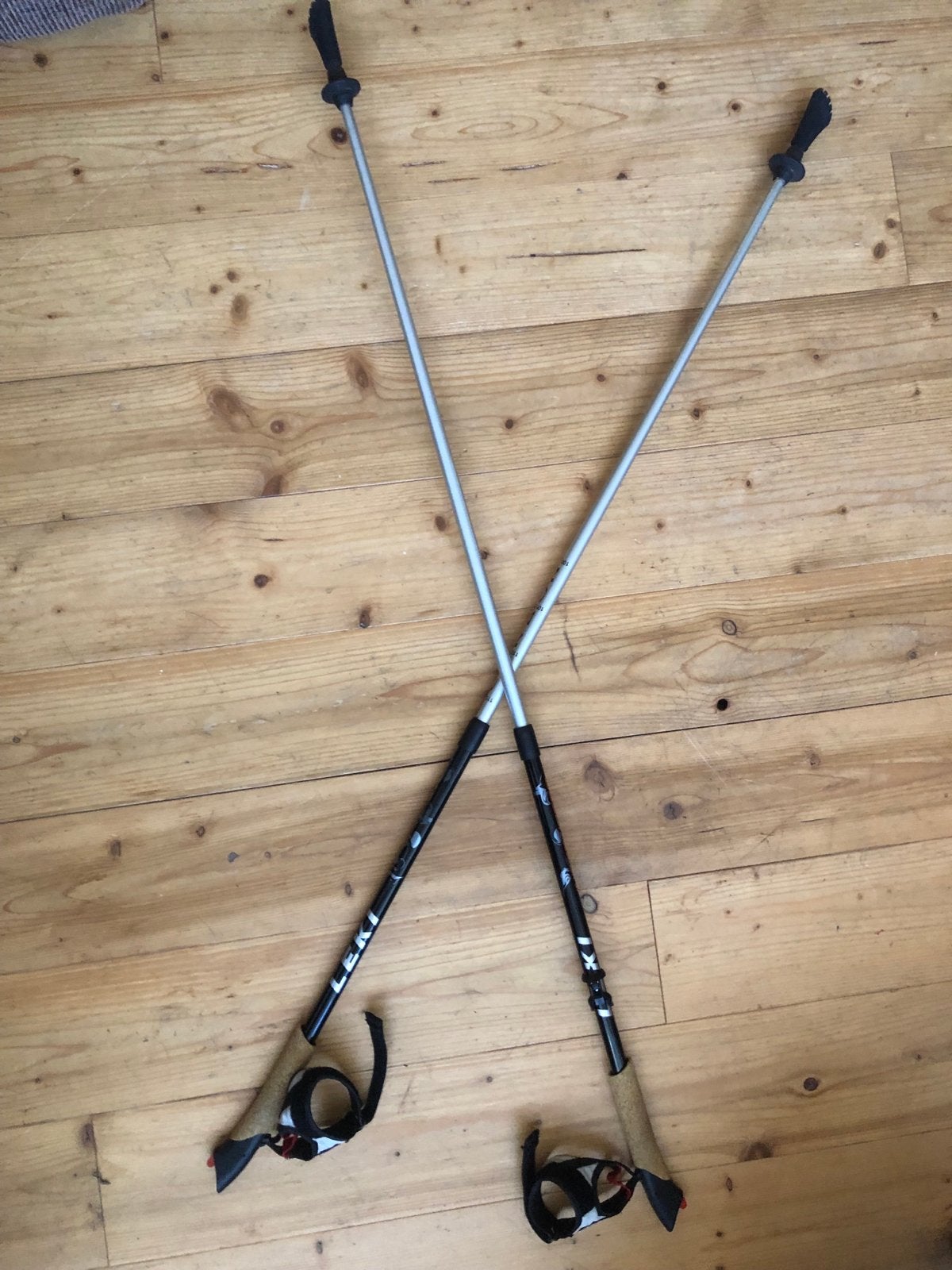 Leki Nordic Walking Stokken Carbon met Draagtas, Ophalen, Zo goed als nieuw