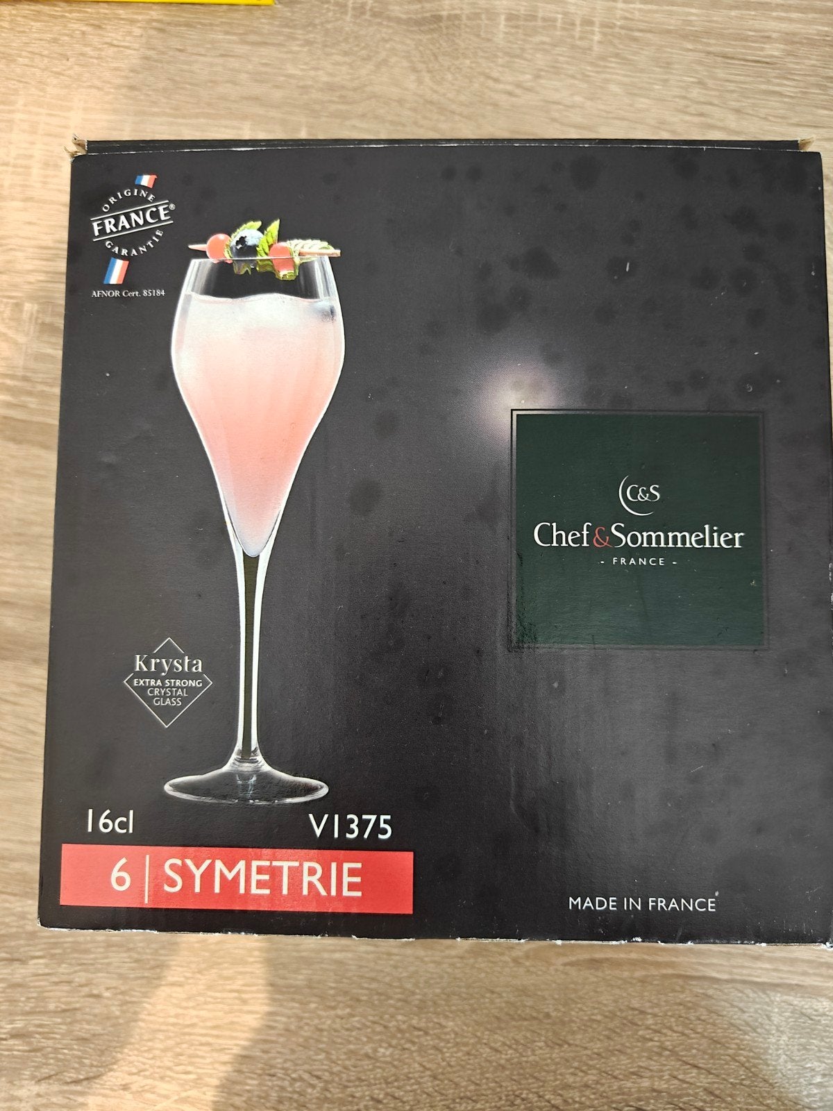 Chef & Sommelier Symmetrie Champagneglazen 16cl - Set van 6, Nieuw, Ophalen of Verzenden, Overige merken, Glas