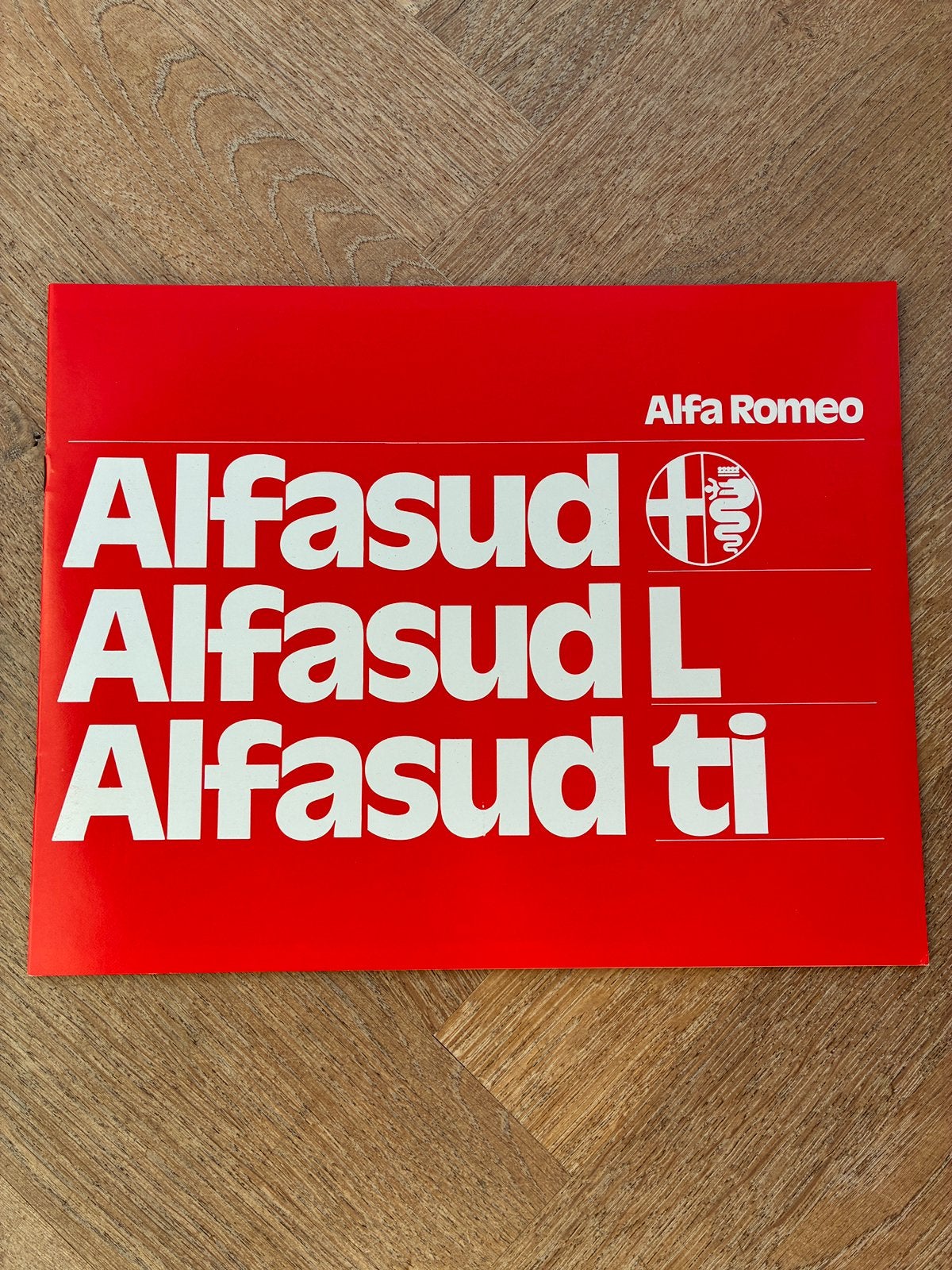 Alfa Romeo Alfasud brochure 1975, Verzenden, Zo goed als nieuw, Alfa Romeo