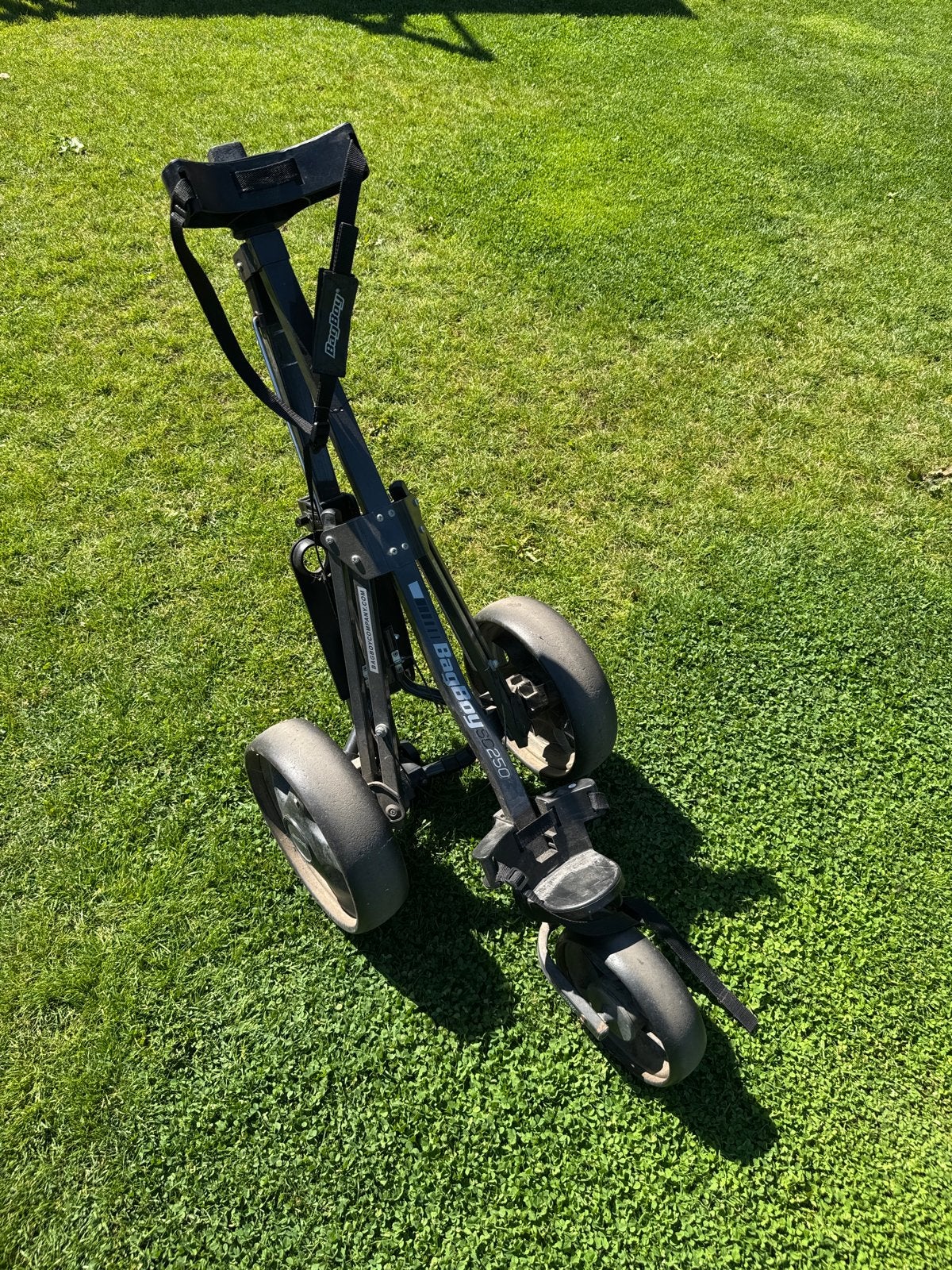 BagBoy SC250 3-wiel golftrolley, Ophalen, Gebruikt, Golfkar, Overige merken