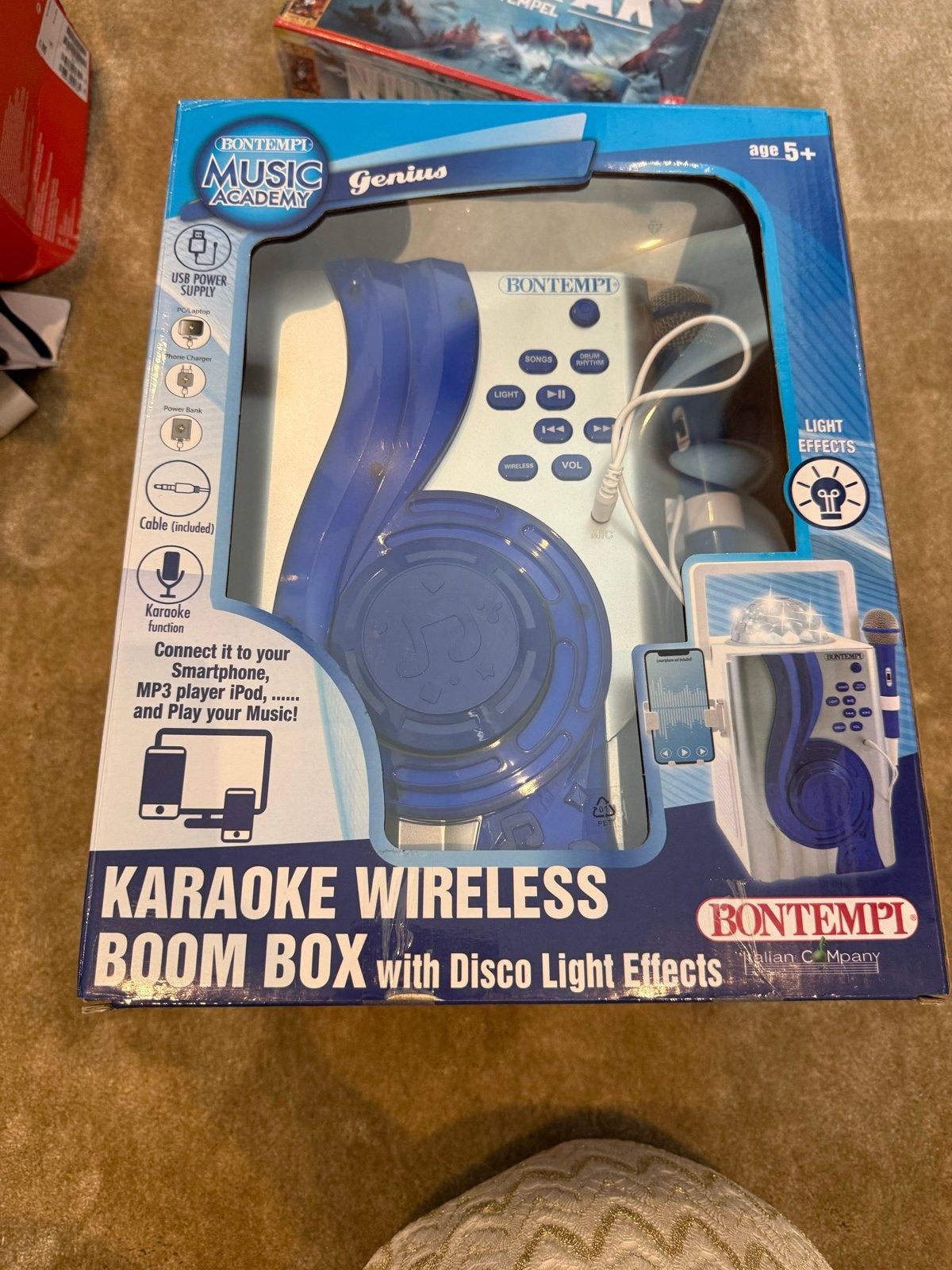 Bontempi Karaoke Kinder Set met Lichteffecten, Ophalen of Verzenden, Nieuw, Complete set