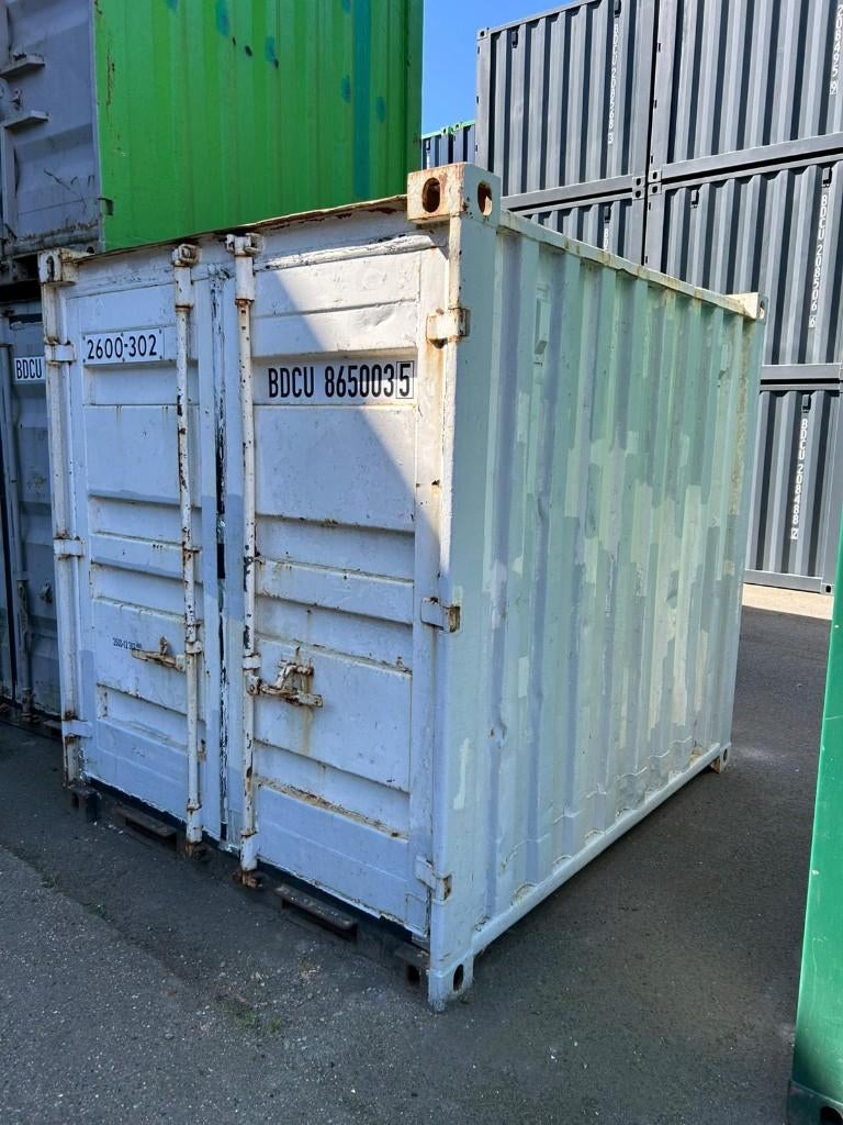 Gebruikte 8ft container, Ophalen