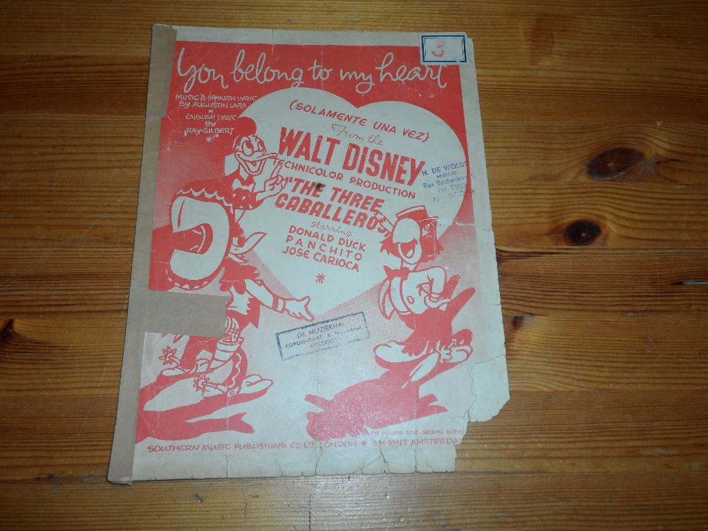 You belong to my heart - lara / gilbert - walt disney, Gebruikt, Gitaar, Ophalen of Verzenden, Artiest of Componist