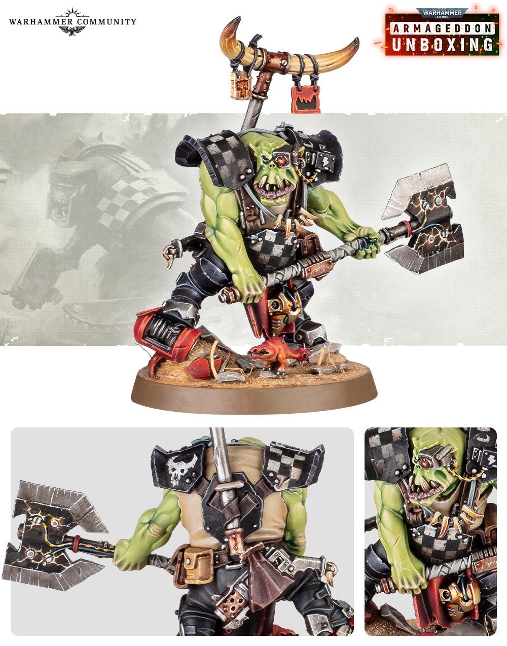 Bigboss on sprue 40k, Verzenden, Zo goed als nieuw, Warhammer 40000, Figuurtje(s)