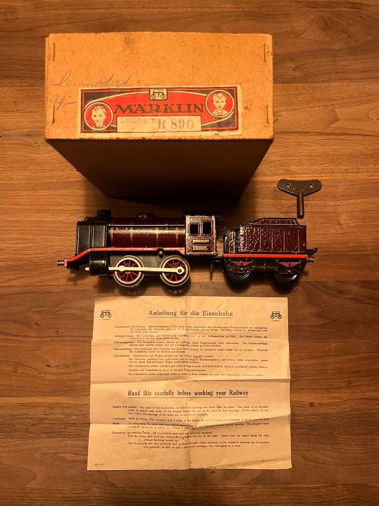 Märklin spoor 0 lot: R890 met doos/sleutel, 9670, extra loc, Ophalen of Verzenden