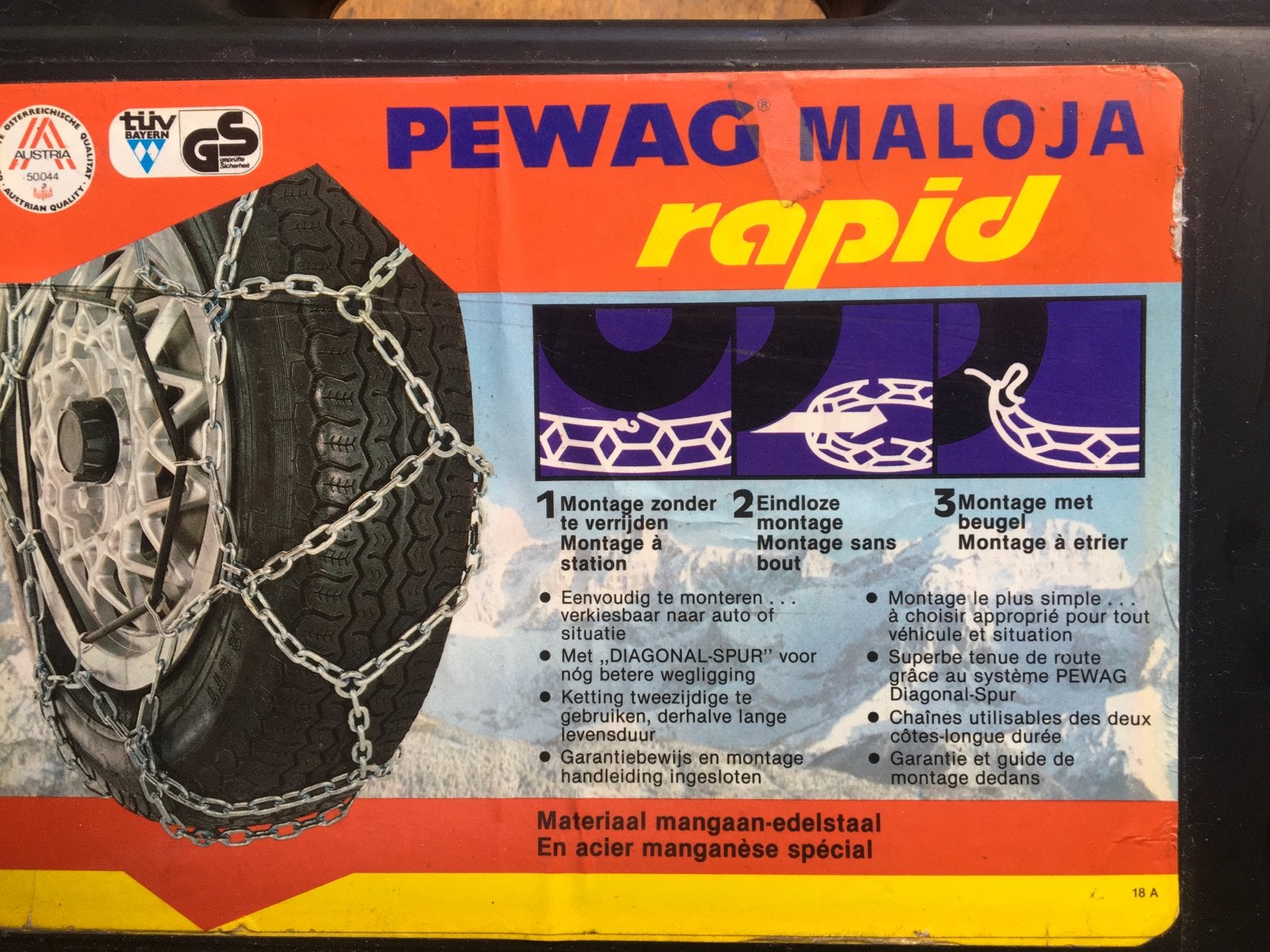 Pewag Maloja Rapid MR 69 Sneeuwkettingen, Ophalen of Verzenden, Gebruikt