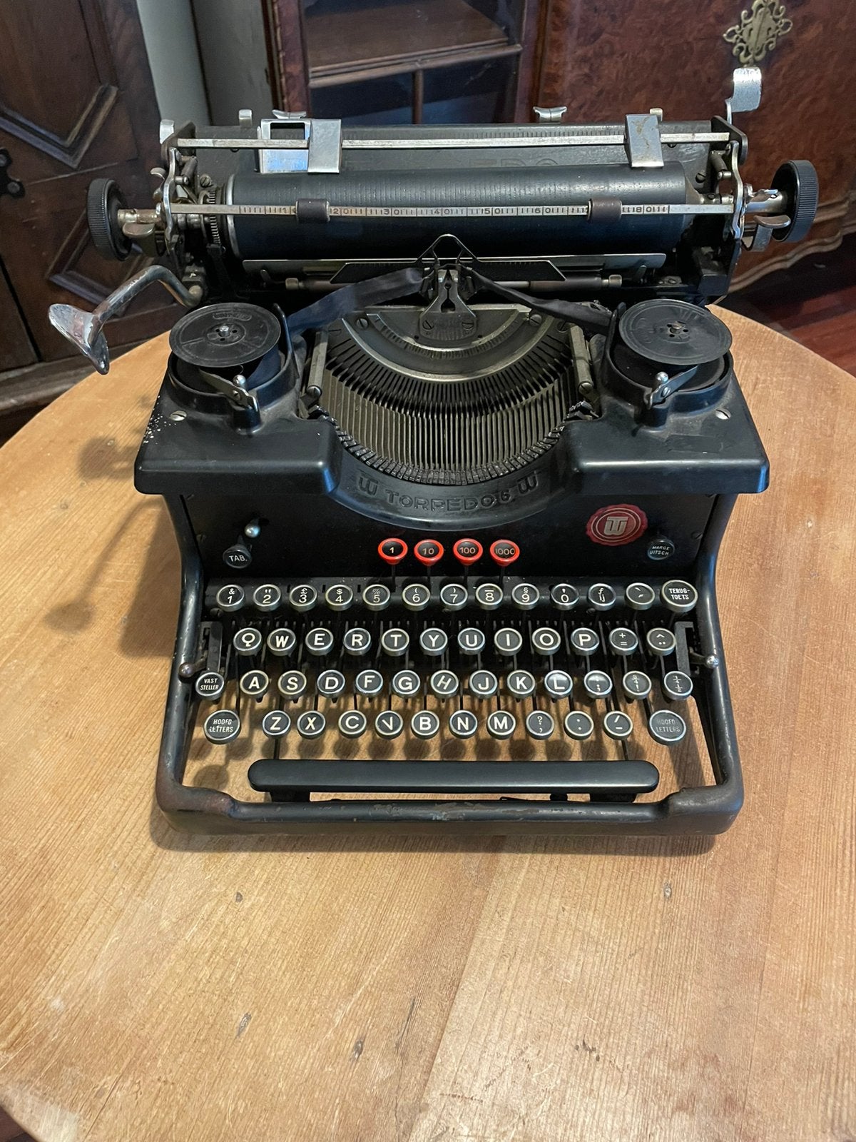Vintage Torpedo 6 typemachine, Diversen, Ophalen, Gebruikt