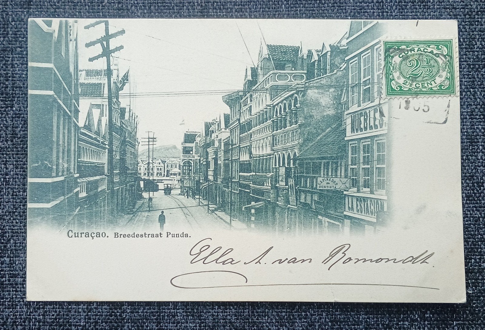 Ansicht 1905 Kolonie Curaçao Breedestraat Punda West Indië, Verzenden, Voor 1920