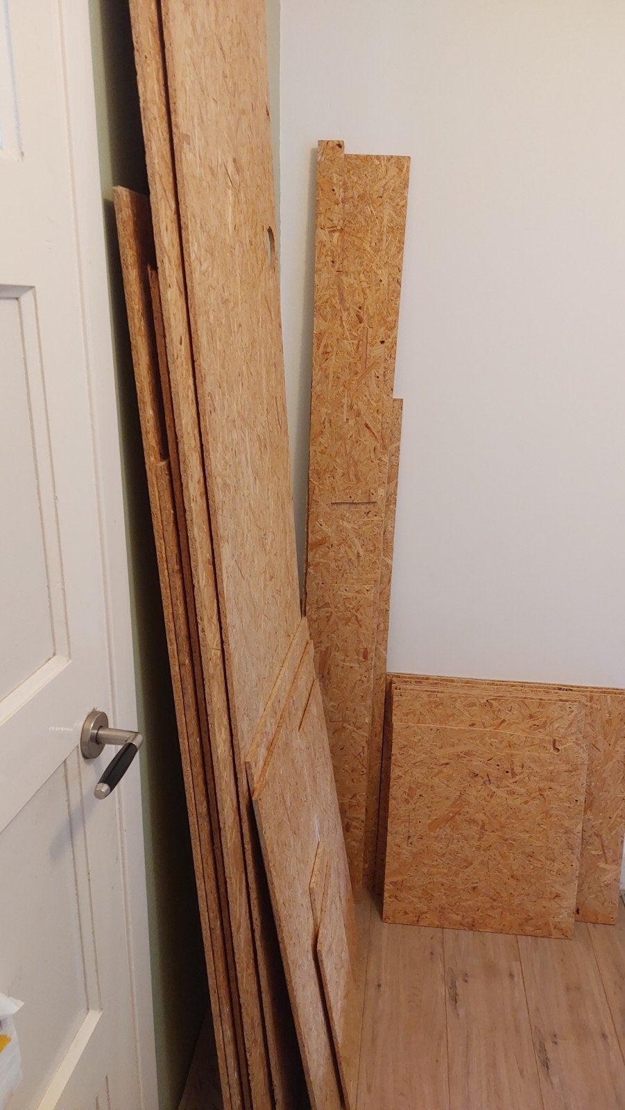 OSB / chipwood en balken rest, Doe-het-zelf en Verbouw, Hout en Planken, Ophalen, Balk, Vuren, 50 mm of meer