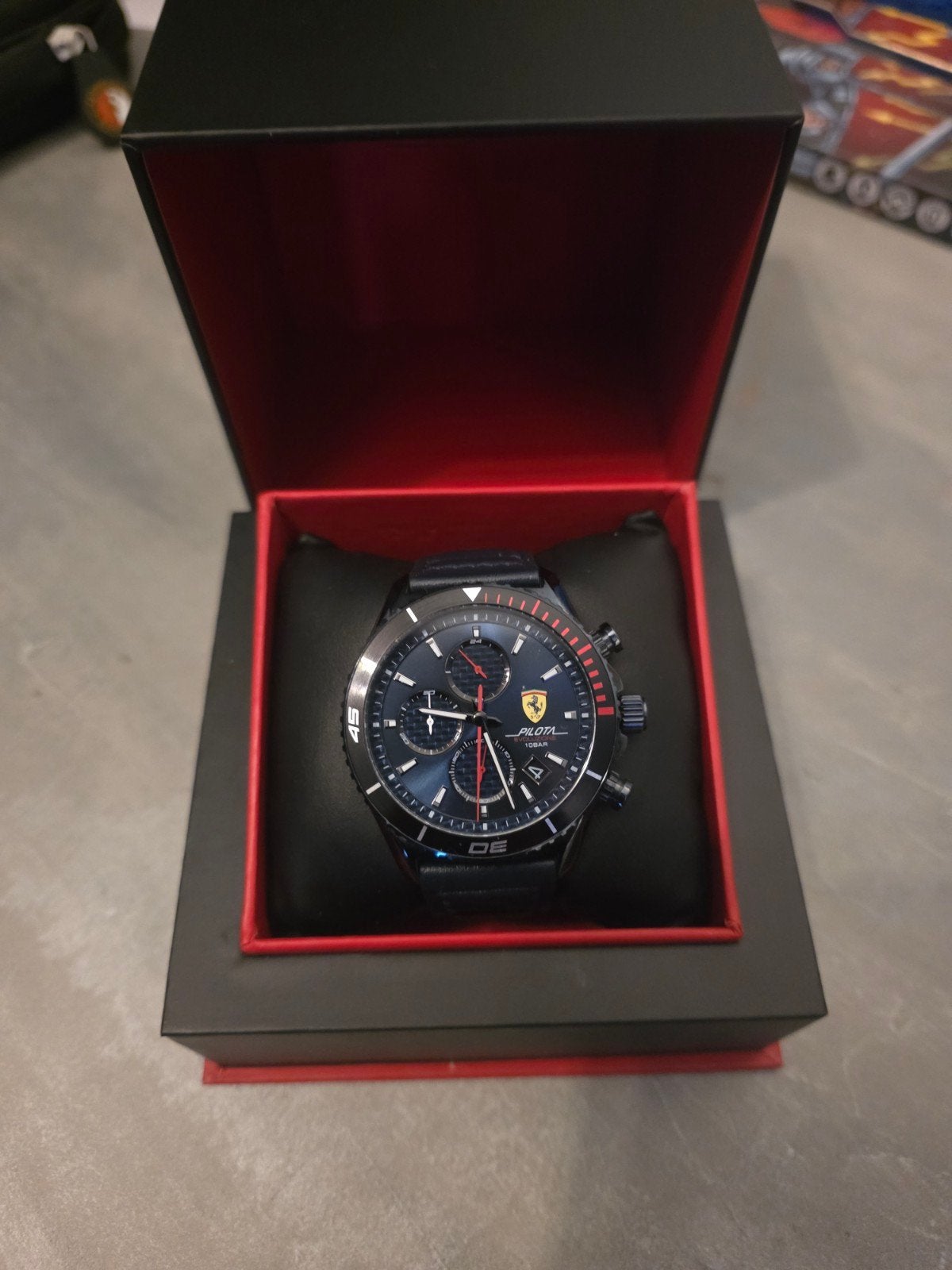 Ferrari Pilota horloges, Overige merken, Leer, Staal, Polshorloge