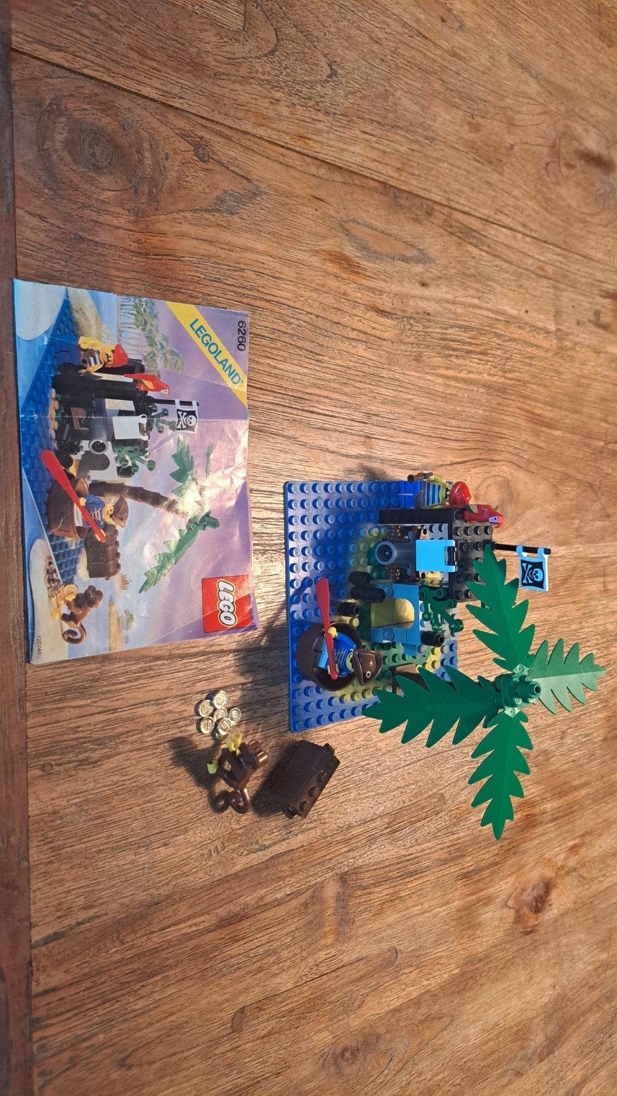 Lego Legoland 6260 Piraten Eiland, Gebruikt, Lego, Inclusief instructies, Complete set