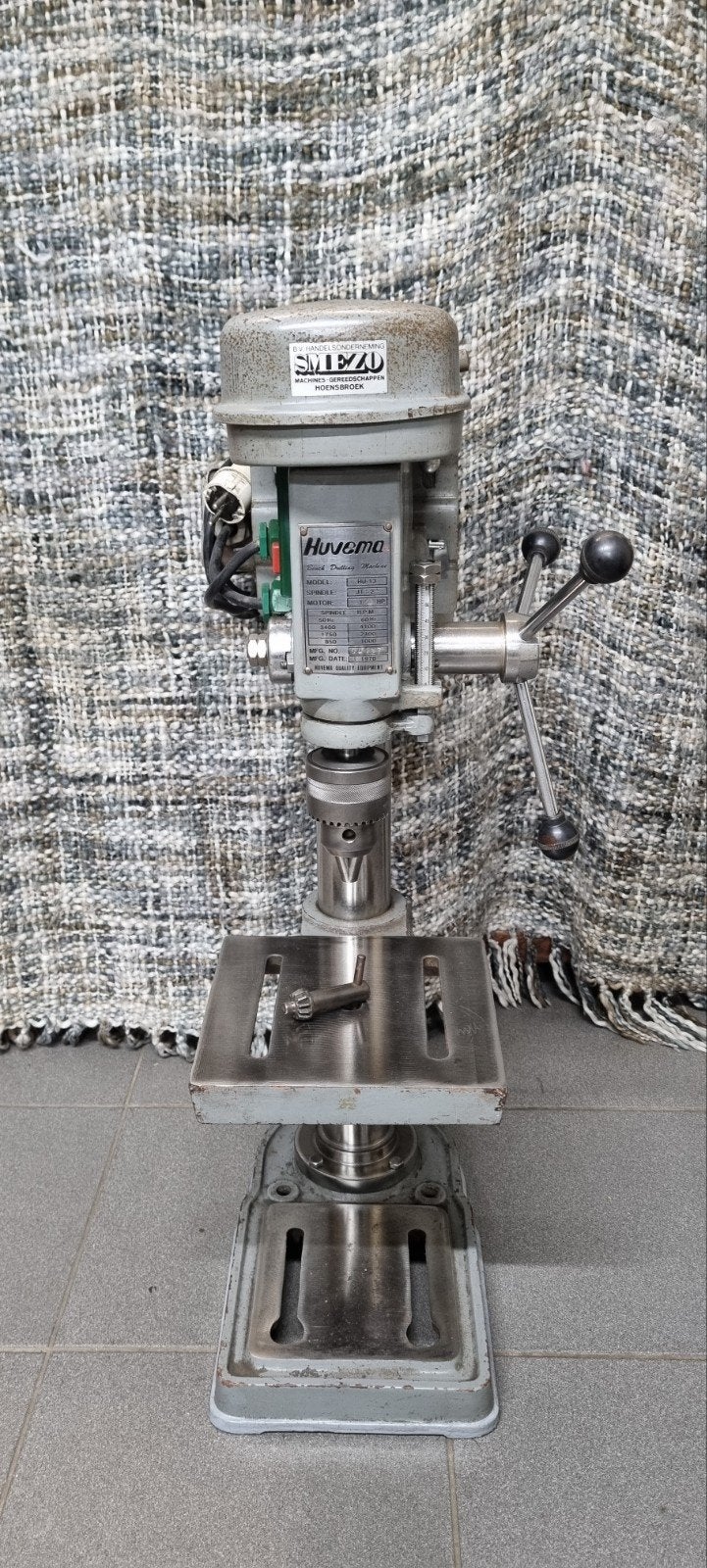 huvema kolomboormachine, Doe-het-zelf en Verbouw, Gereedschap | Boormachines, Ophalen, Gebruikt, Kolomboormachine, Variabele snelheid