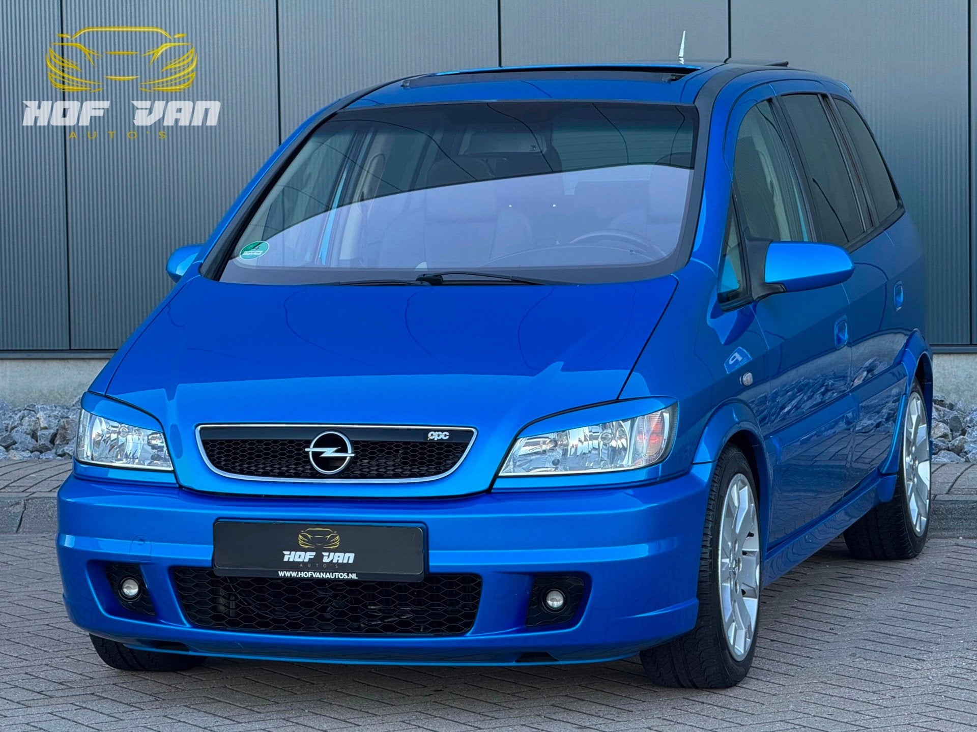 Opel Zafira 2.0-16V OPC Irmscher|192PK|Youngtimer, Auto's, Voorwielaandrijving, 1998 cc, Zwart, Blauw